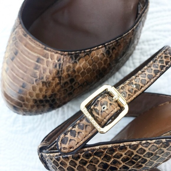 Tory Burch snakeskin platform heels - Picture 4 of 5
